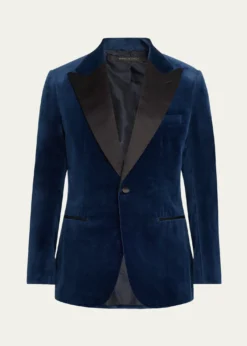 BrioniMen's Virgilio Velvet Peak-Lapel Sport Coat