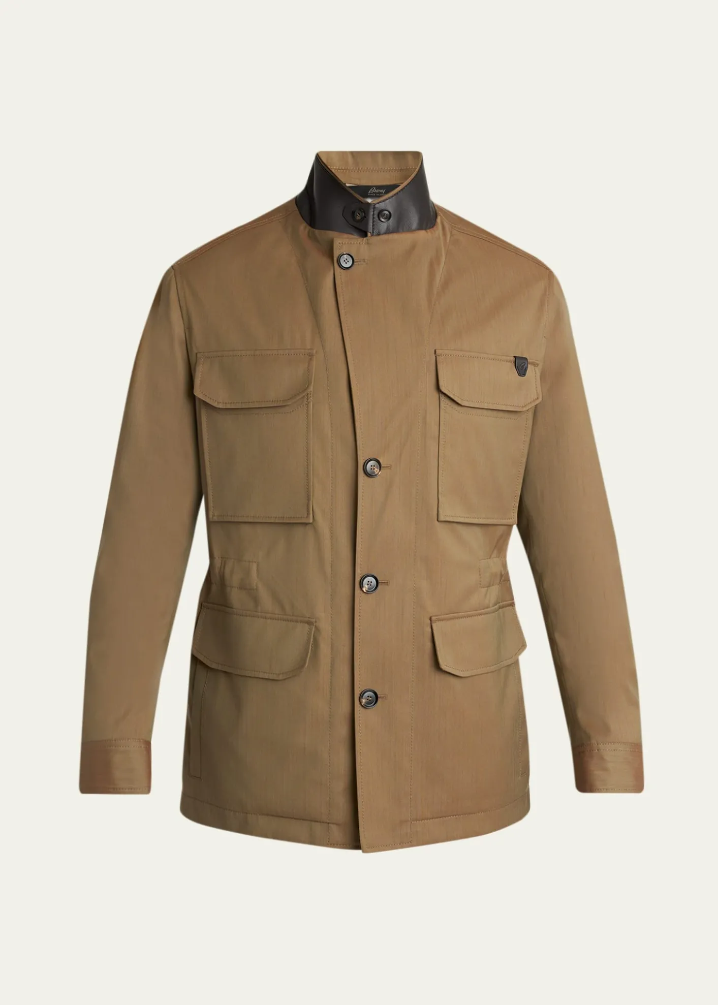 BrioniMen's Wool-Blend Sahariana Jacket