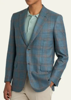 BrioniMen's Wool Plaid Single-Breasted Sport Coat