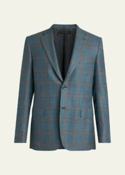 BrioniMen's Wool Plaid Single-Breasted Sport Coat