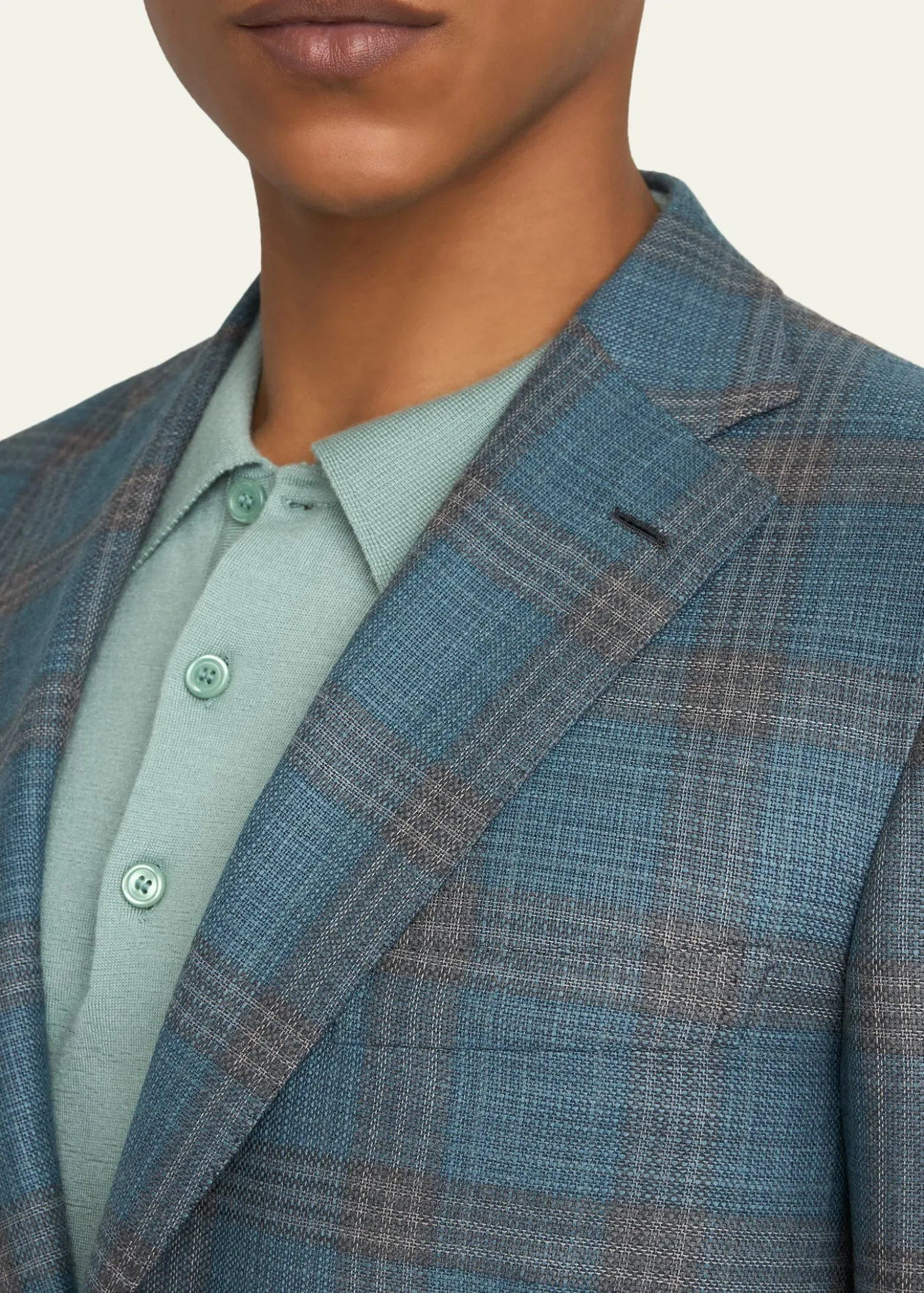 BrioniMen's Wool Plaid Single-Breasted Sport Coat