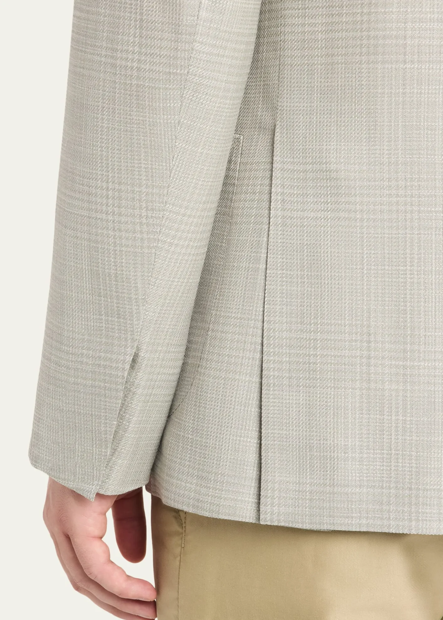 BrioniMen's Wool Plume Plaid Single-Breasted Sport Coat