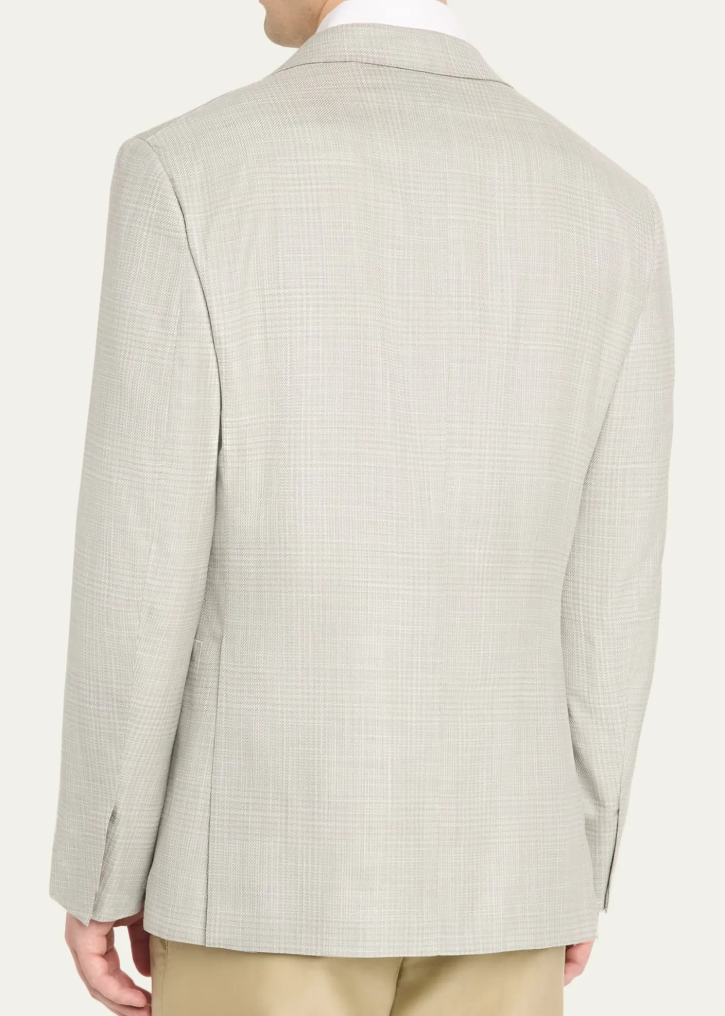 BrioniMen's Wool Plume Plaid Single-Breasted Sport Coat