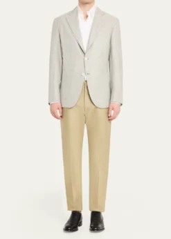 BrioniMen's Wool Plume Plaid Single-Breasted Sport Coat
