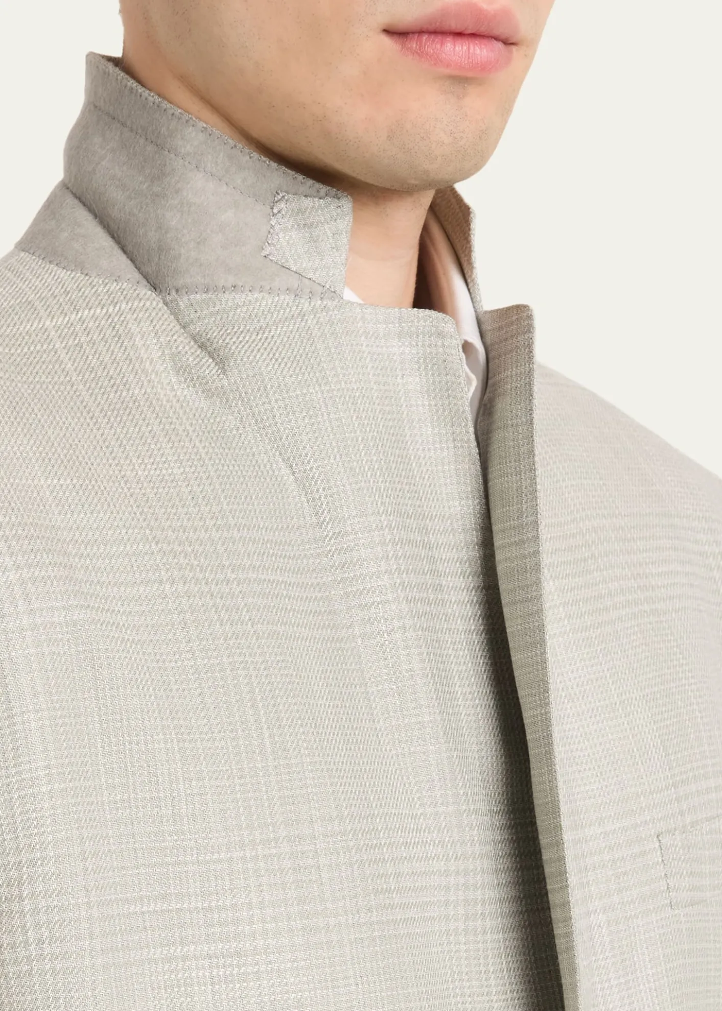 BrioniMen's Wool Plume Plaid Single-Breasted Sport Coat