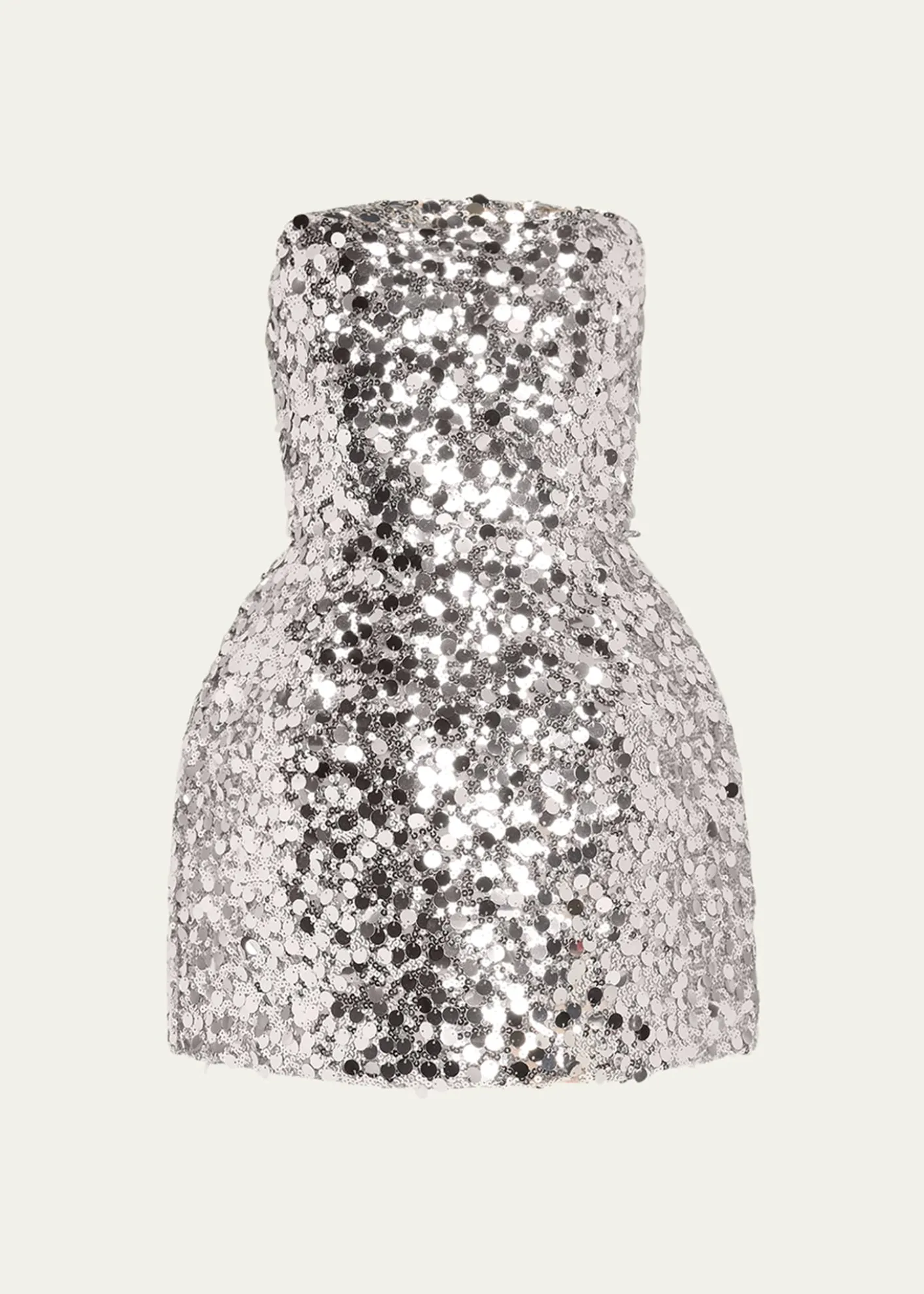 Bronx BancoMaraya Strapless Lace-Up Sequin Mini Dress