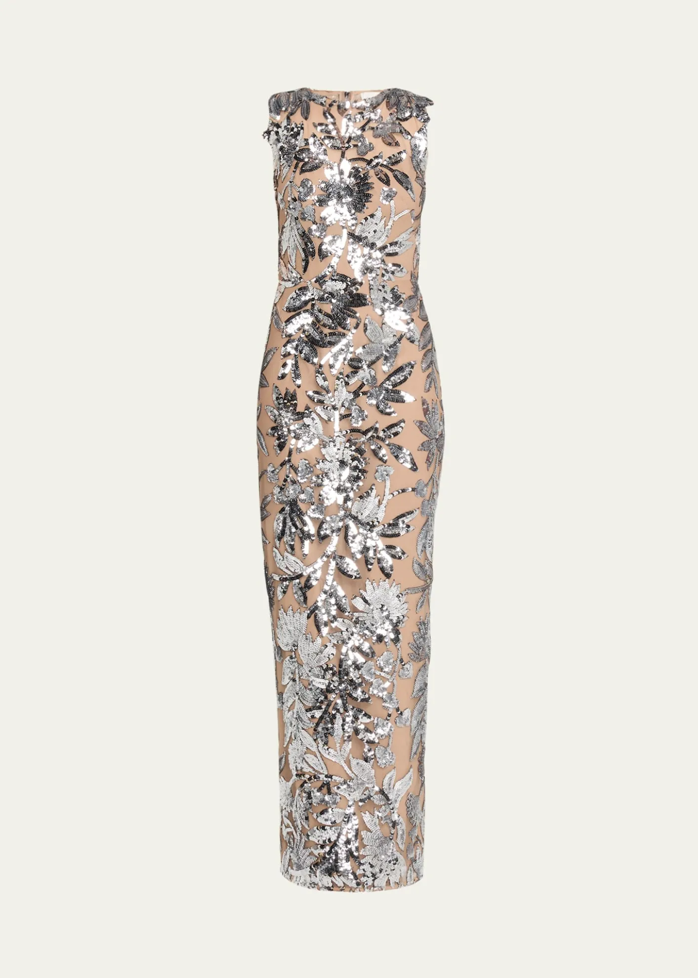 Bronx BancoViolet Silver Sequin Maxi Dress
