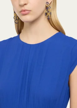 BuccellatiHawaii Color 18K Yellow Gold Lapis Lazuli Earrings, 7cm