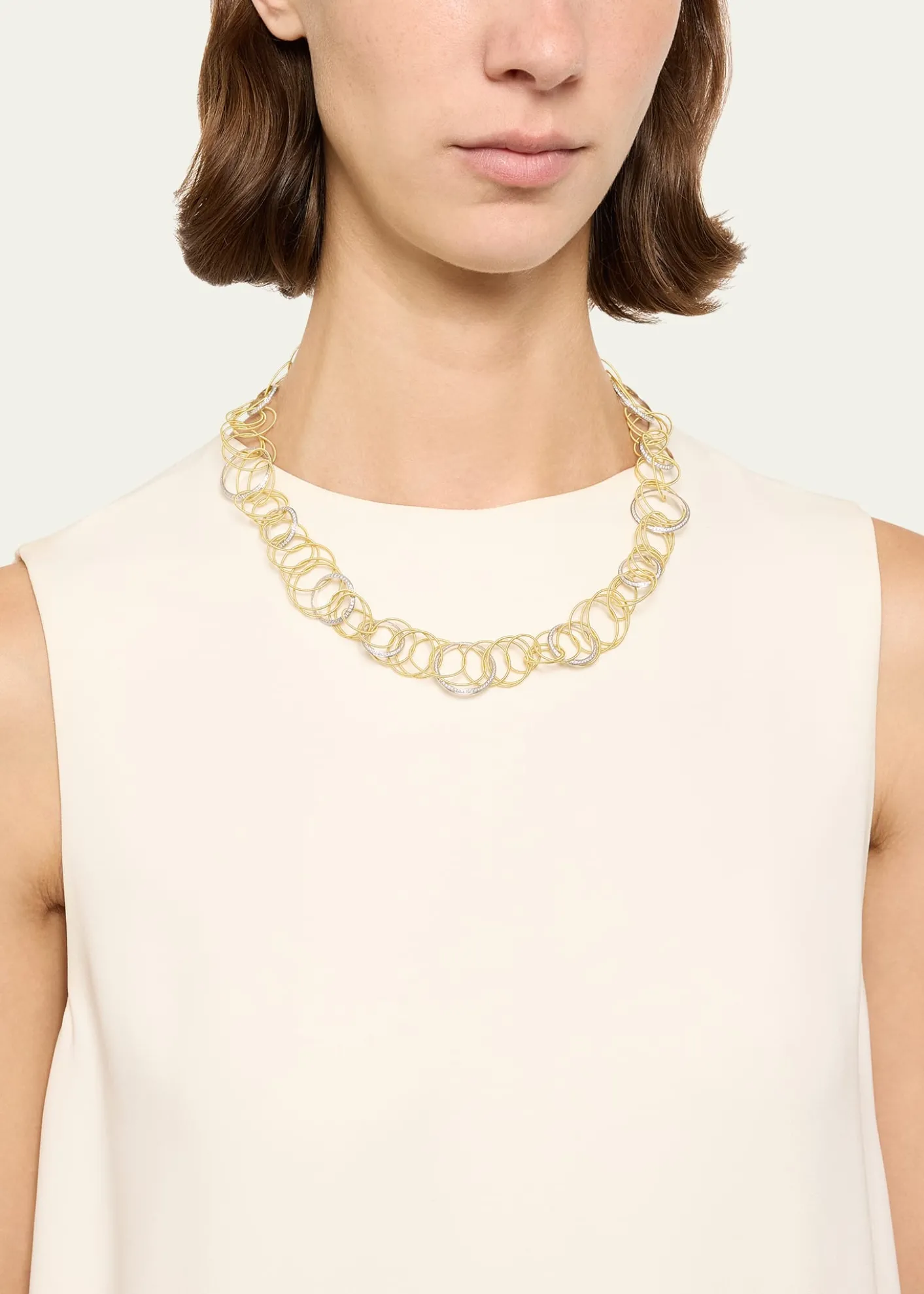 BuccellatiHawaii 18K Diamond Short Necklace, 48cm