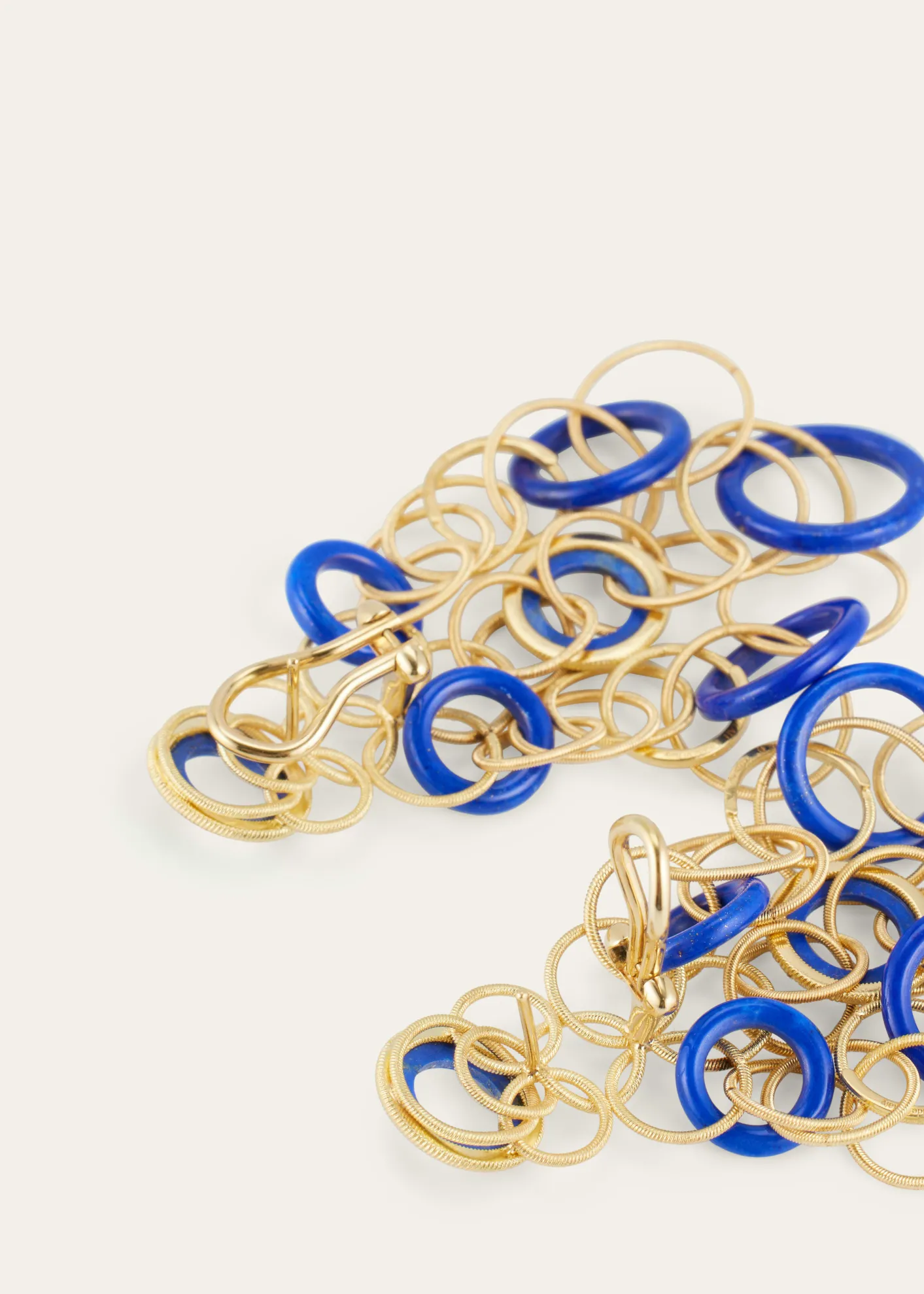 BuccellatiHawaii 18K Gold Pendant Earrings with Lapis Lazuli, 5cm