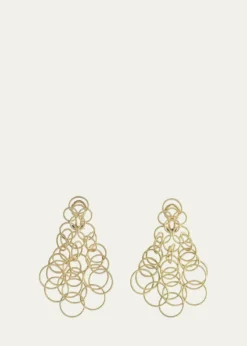 BuccellatiHawaii 18K Gold Pendant Earrings, 7cm