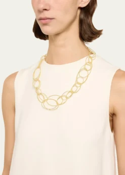 BuccellatiHawaii 18K Yellow Gold Oval Link Necklace