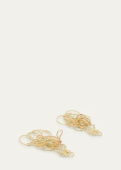 BuccellatiHawaii 18K Yellow Gold Oval Link Pendant Earrings