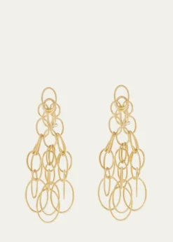 BuccellatiHawaii 18K Yellow Gold Oval Link Pendant Earrings