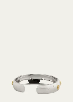 Buccellati18K White Gold Macri Classica Cuff Bracelet with Diamonds