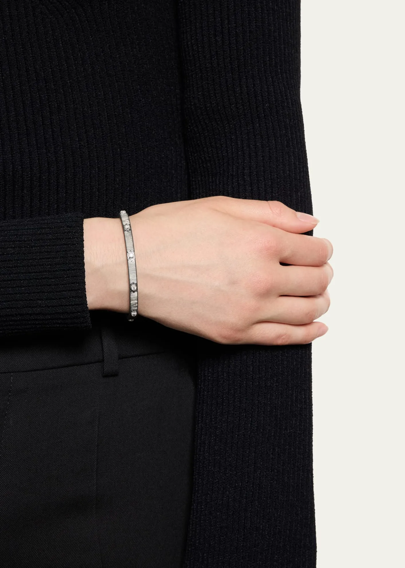 BuccellatiMacri Classica Bangle, Black Gold, 5mm