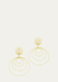 BuccellatiWaikiki 18K Yellow Gold Circle Drop Earrings