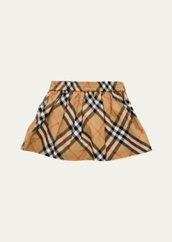 Burberry Girl's Kelsey Check-Print Skirt, Size 6M-2