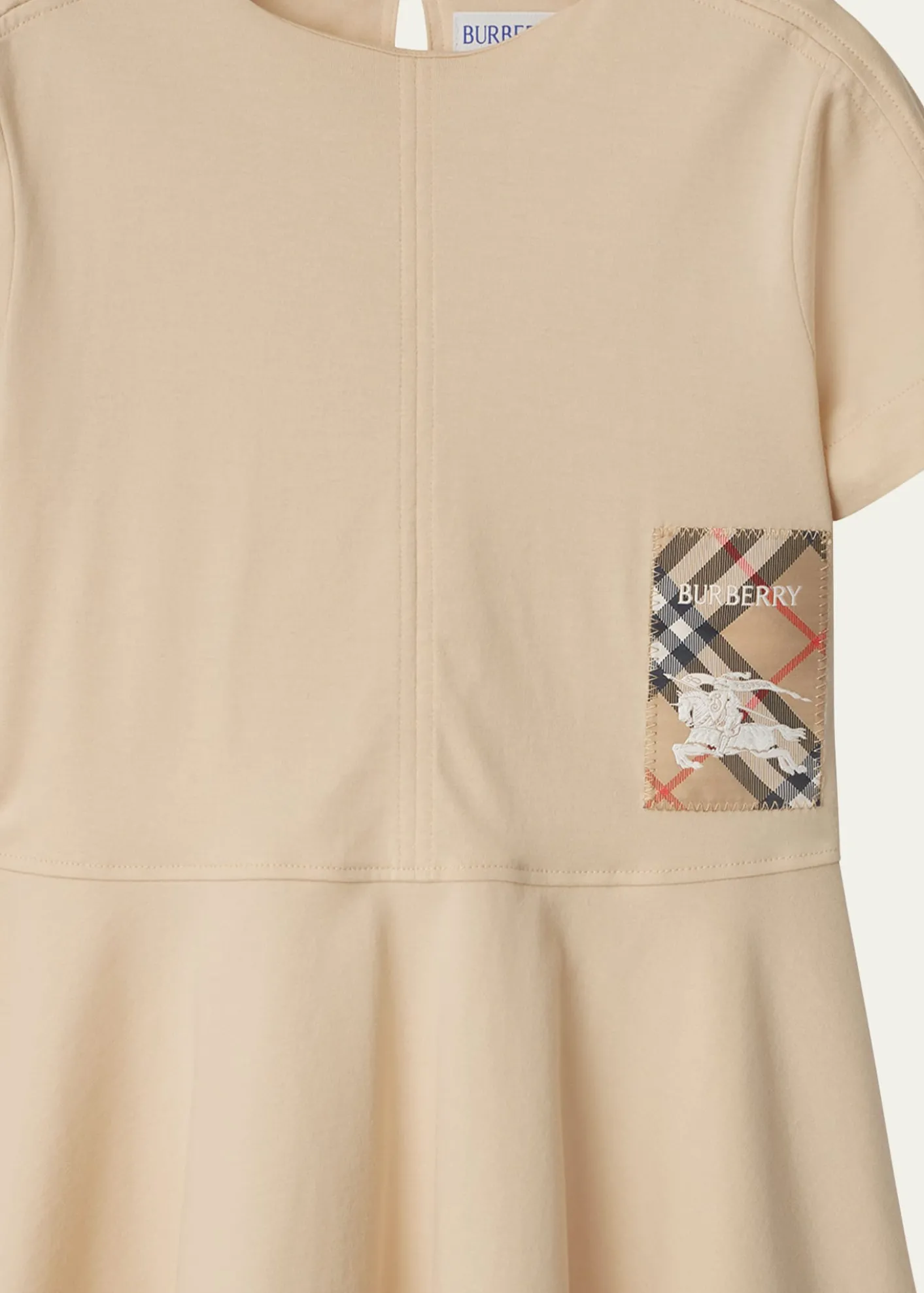 Burberry Girl's Riley EKD Logo-Print Dress, Size 3-14