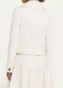 BurberryBianca Double-Breasted Cotton Twill Short Jacket