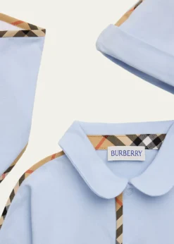 BurberryBoy's Stretch Cotton Three-Piece Gift Set, Size 1M-18M