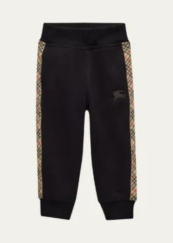 BurberryBoy's Jackson Check Tape Jog Pants, Size Newborn-14