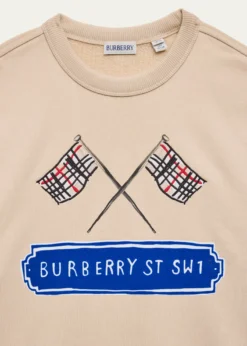 BurberryBoy's Mathew Check Flag Cotton Sweatshirt, Size Newborn-12