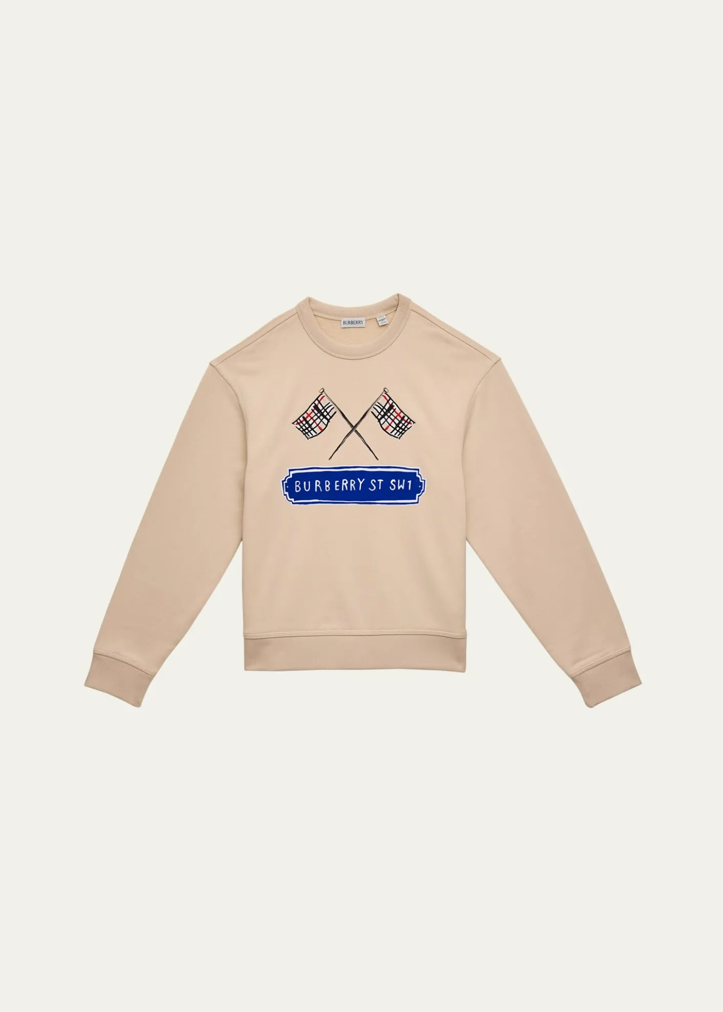 BurberryBoy's Mathew Check Flag Cotton Sweatshirt, Size Newborn-12