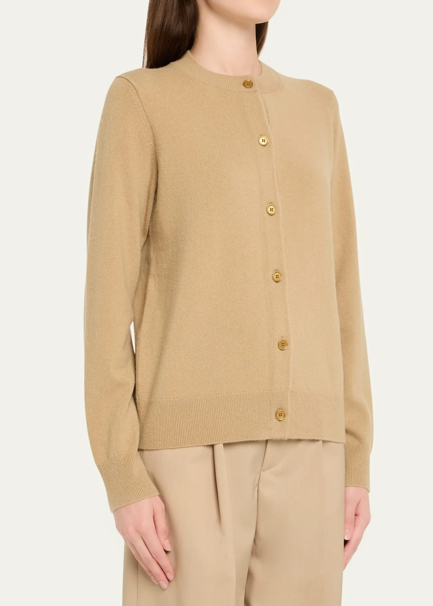 BurberryCashmere Crewneck Cardigan