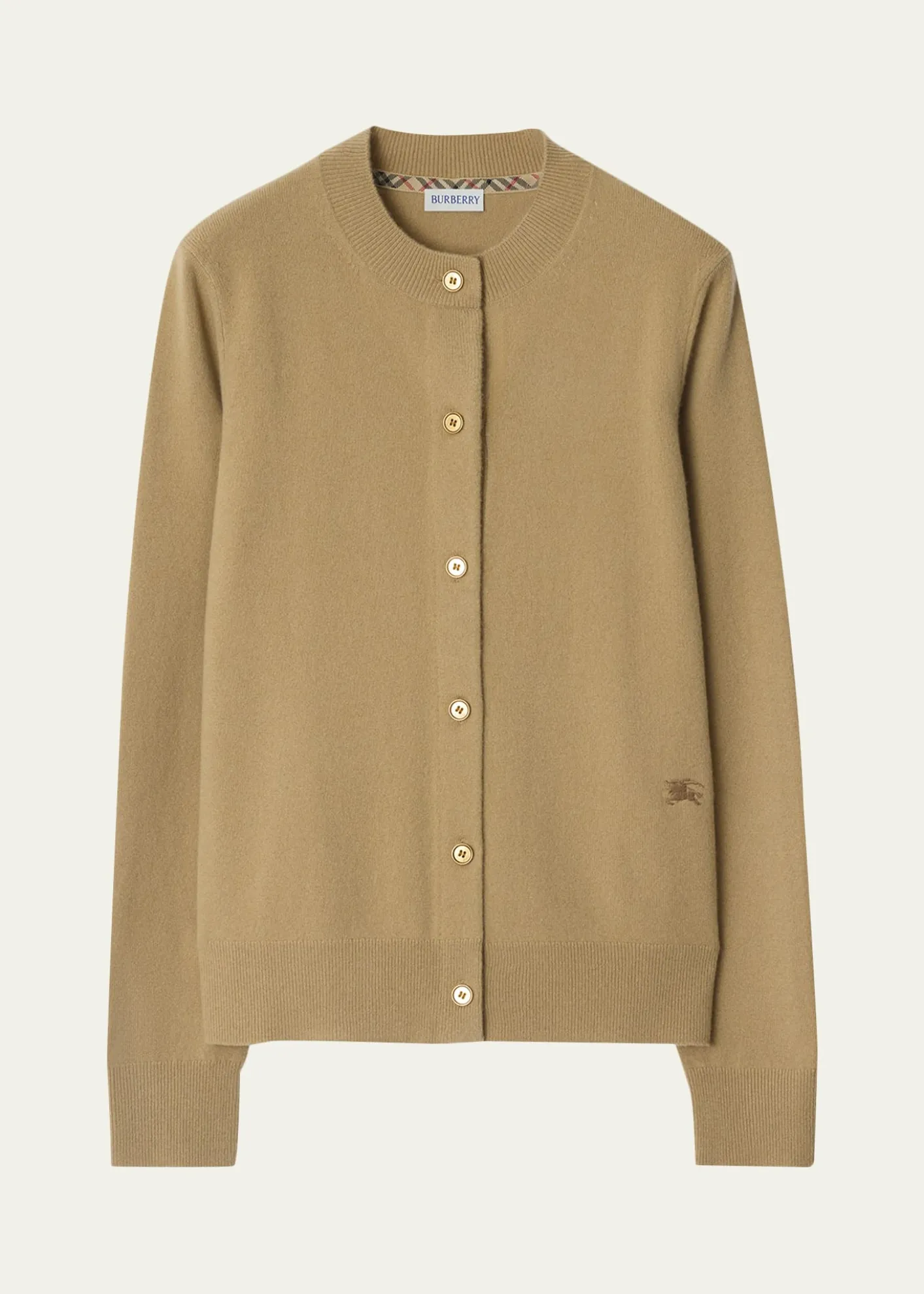 BurberryCashmere Crewneck Cardigan