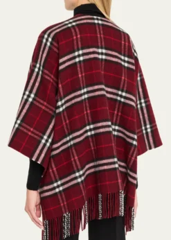 BurberryCharlotte Check Wool Cashmere Cape