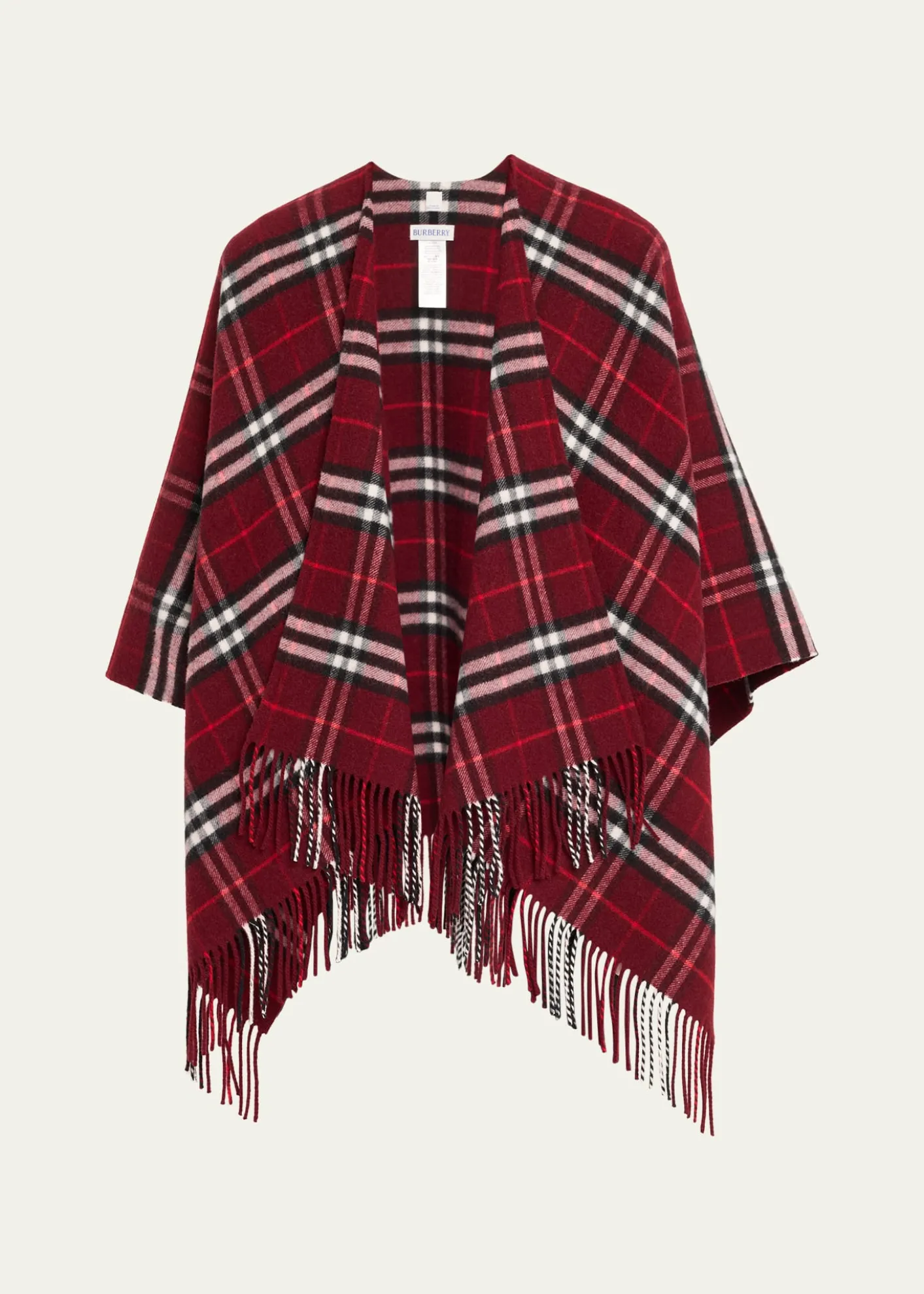 BurberryCharlotte Check Wool Cashmere Cape