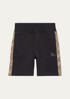 BurberryCheck Trim Cotton Shorts