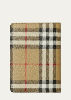 BurberryCheck Bifold Passport Holder