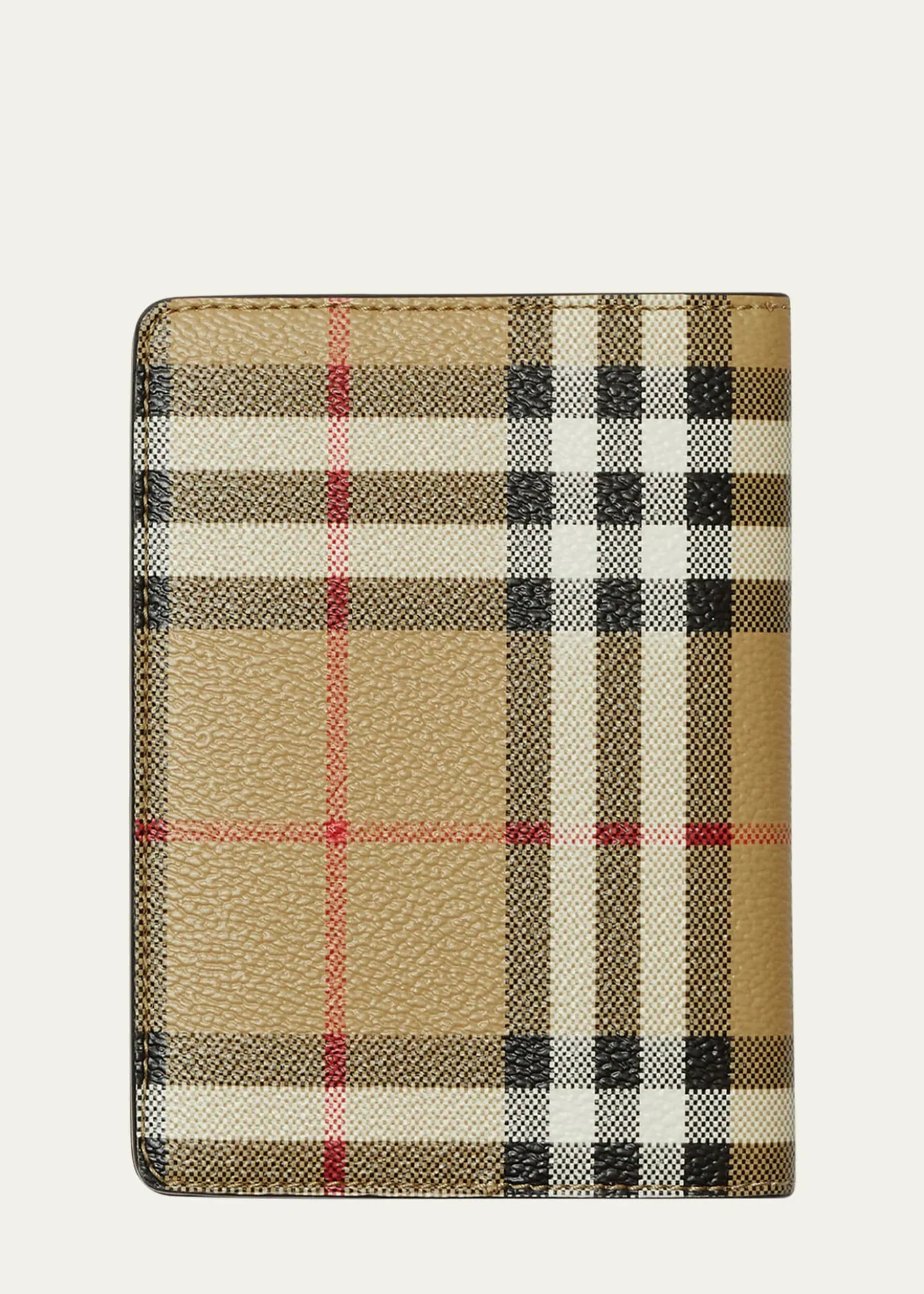 BurberryCheck Bifold Passport Holder
