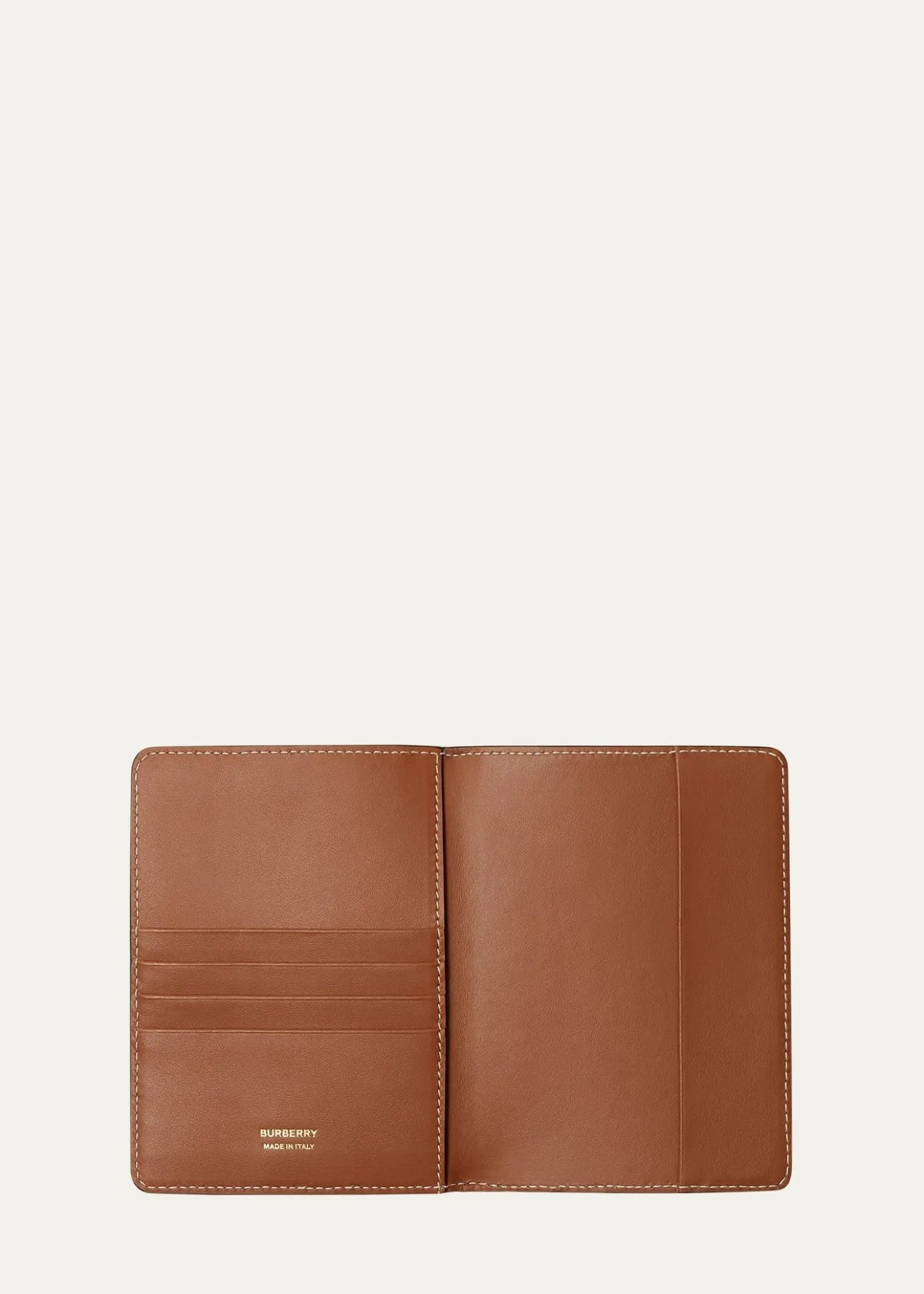 BurberryCheck Bifold Passport Holder