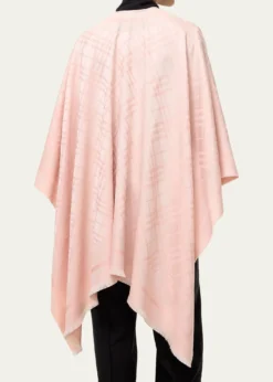 BurberryCheck Wool Cashmere Cape