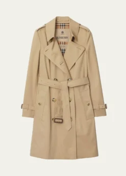 BurberryChelsea Belted Double-Breasted Trench Coat