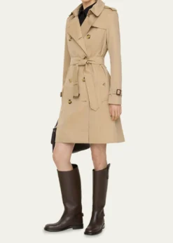 BurberryChelsea Belted Double-Breasted Trench Coat