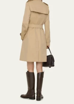 BurberryChelsea Belted Double-Breasted Trench Coat