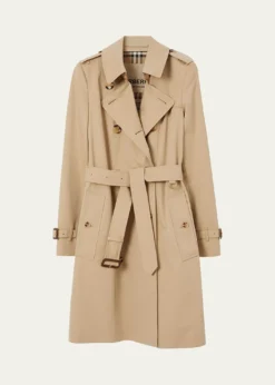 BurberryChelsea Belted Double-Breasted Trench Coat