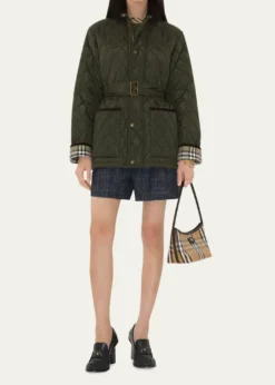 BurberryChiltern Quilted Barn Jacket With Belt