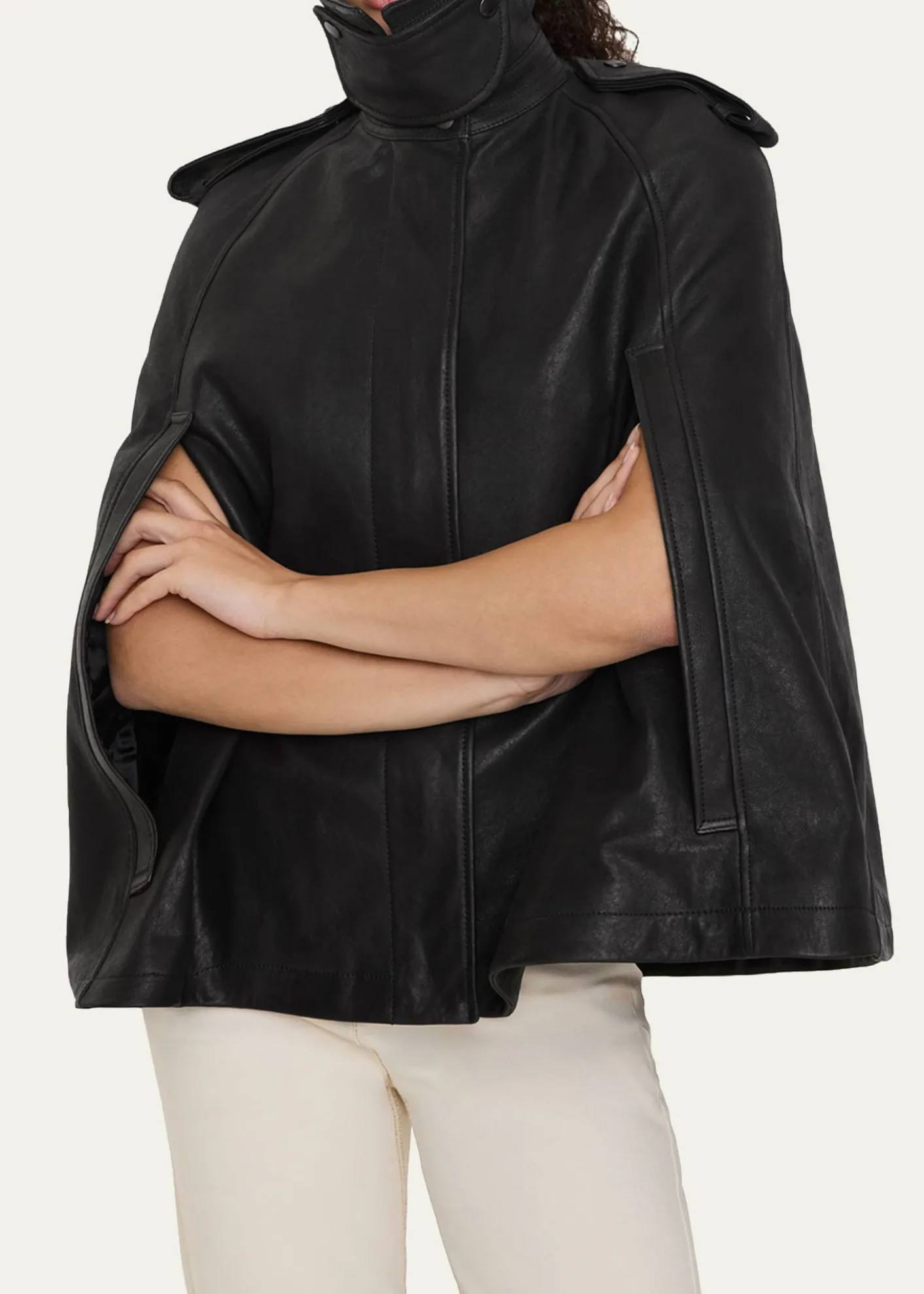 BurberryClevedon Leather Cape