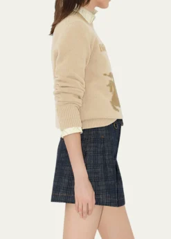 BurberryEKD Wool-Cashmere Crewneck Sweater