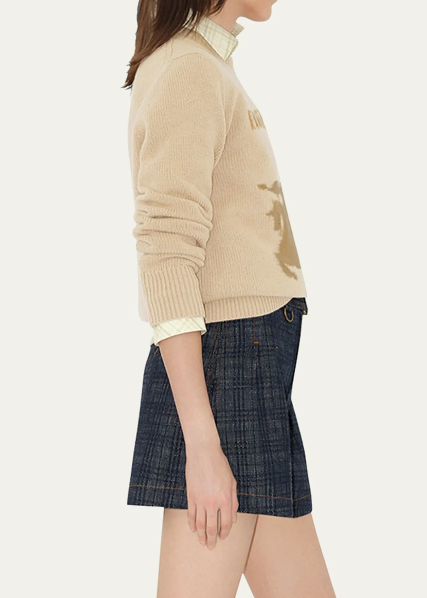 BurberryEKD Wool-Cashmere Crewneck Sweater