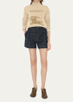 BurberryEKD Wool-Cashmere Crewneck Sweater