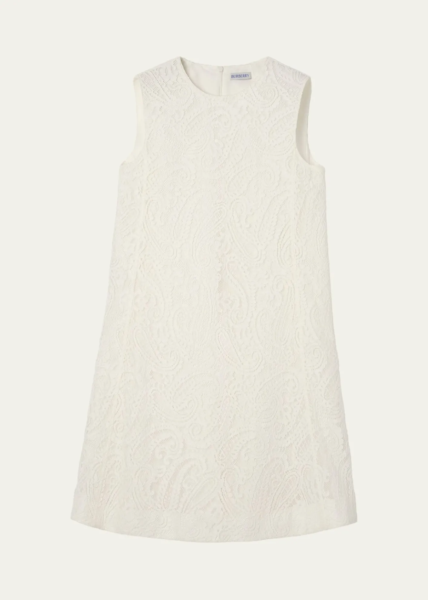BurberryElysande Paisley Lace Sleeveless Mini Dress