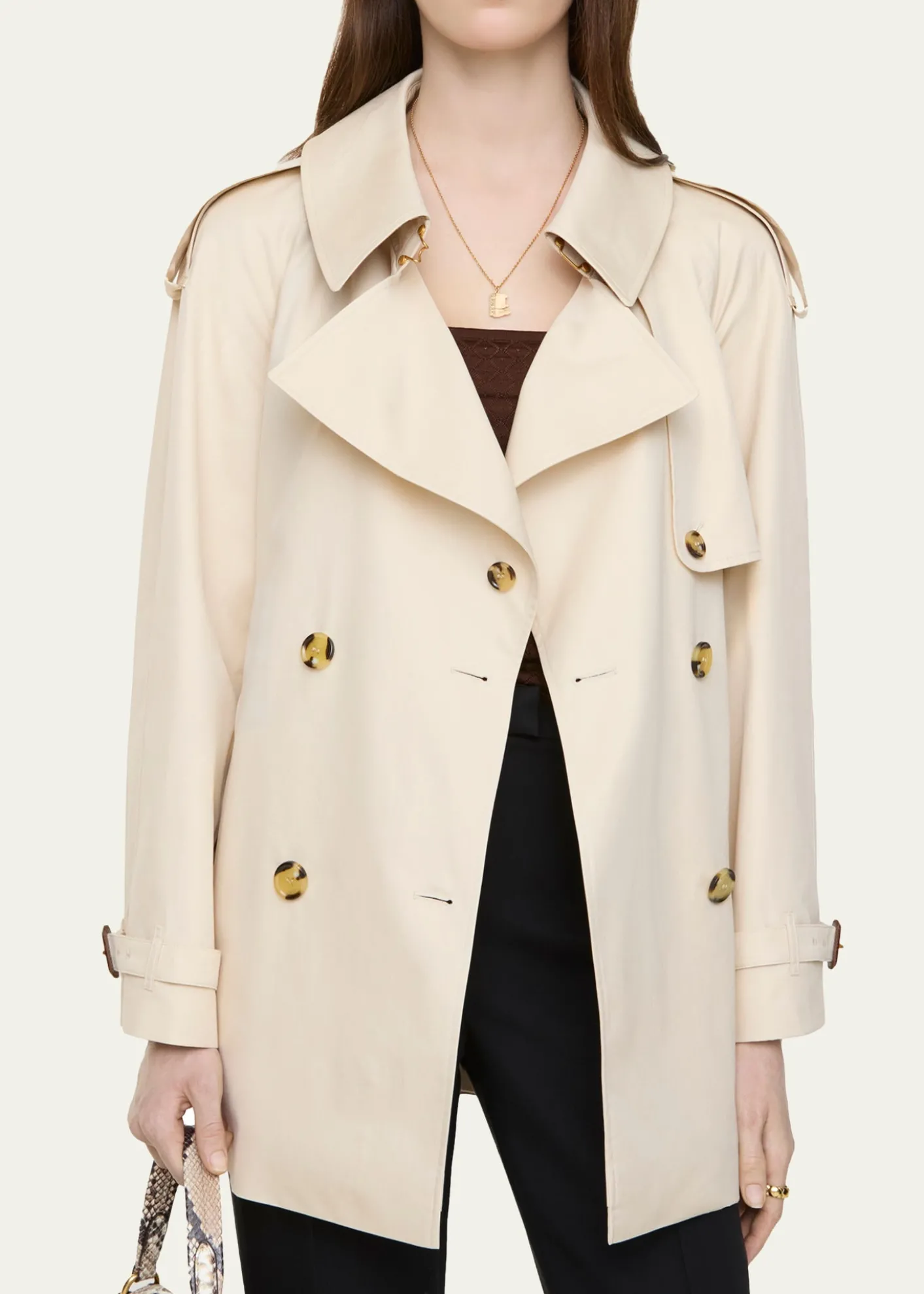 BurberryFitzrovia Tropical Gabardine Short Trench Coat