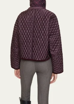 BurberryFloriston Corduroy-Trim Quilted Barn Jacket