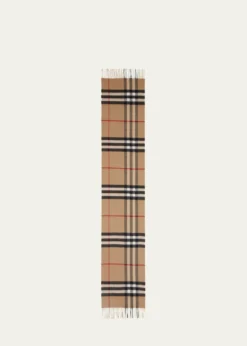 BurberryGiant Check Cashmere Scarf